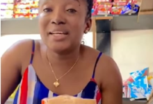 Screenshot from video of the business woman raising concerns over a loaf of bread