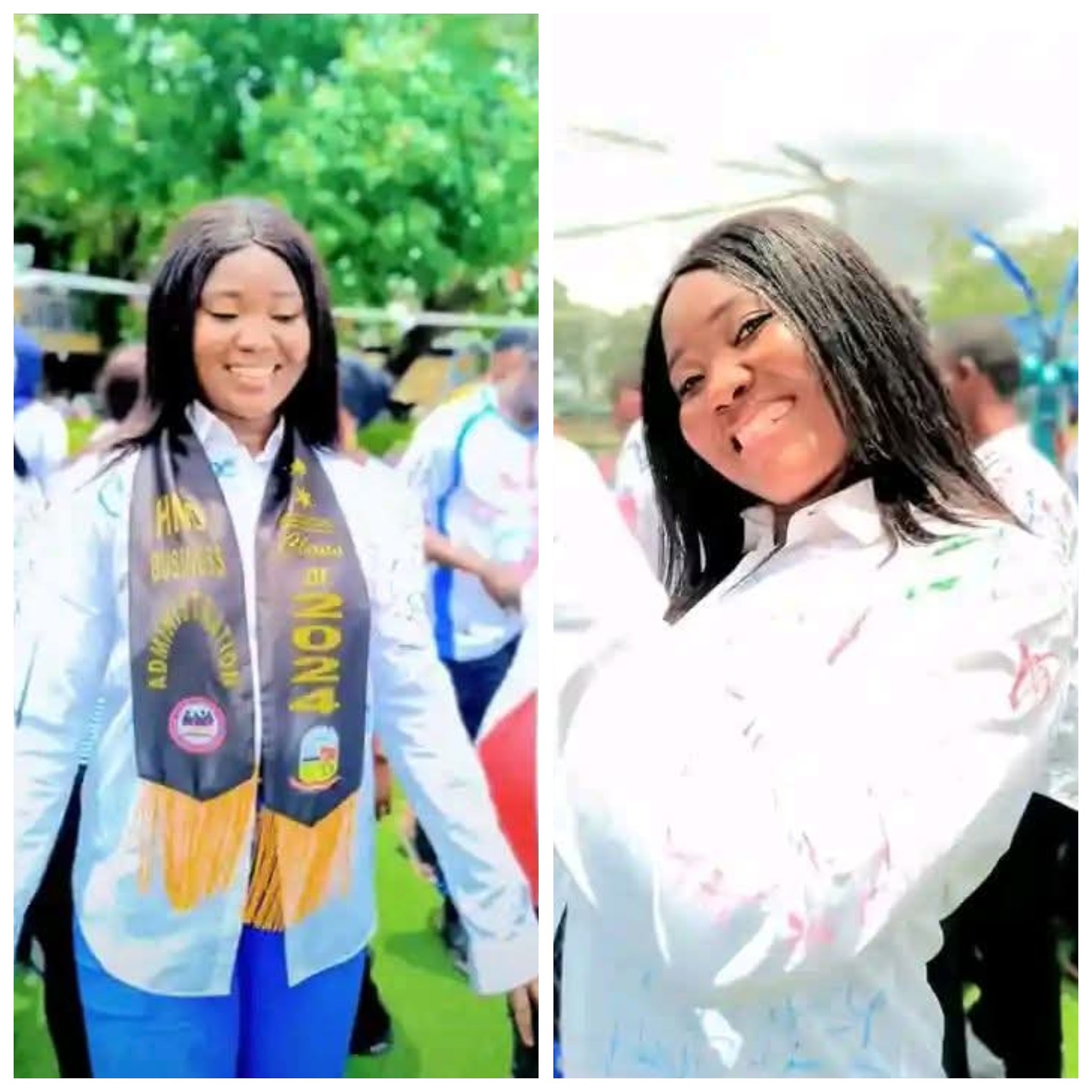 A collage of  Lovina Bamaiyi. Photo credit: Web