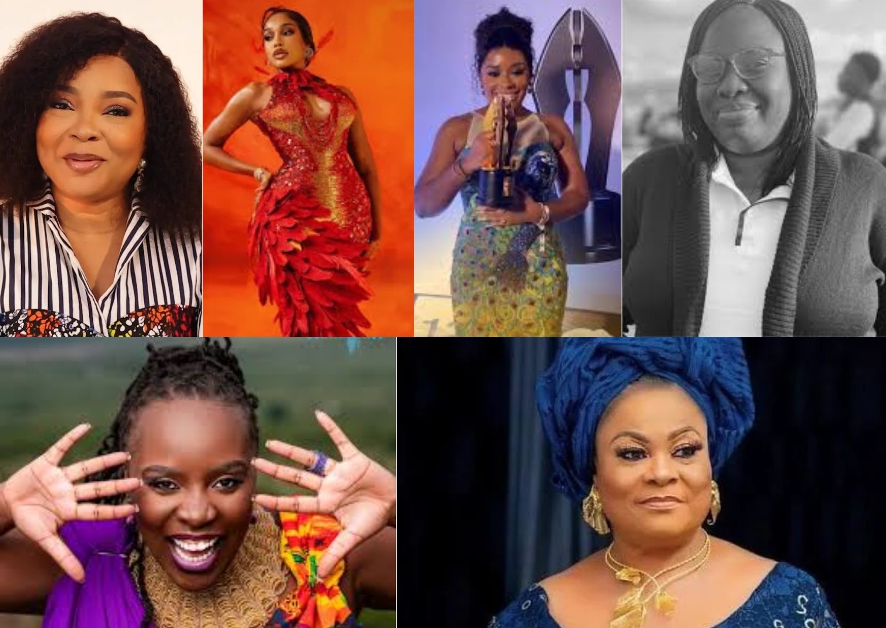 A collage of the winners