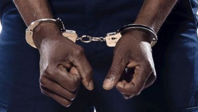 A handcuffed Man Photo credit: Web