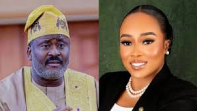L-R: Photo Collage of Desmond Elliot and Barakat Bakare
