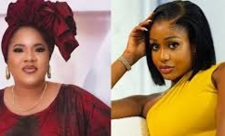 Photo collage of Toyin Abraham and Uche Montana. Source: Instagram