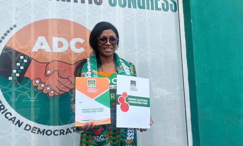 Princess picks ADC nomination form to contest for Lagos State governorship election