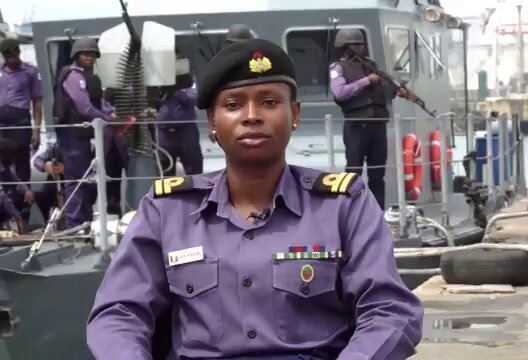 Navy Lieutenant Queeneth Ofor. Photo credit: Al-Jazeerah 