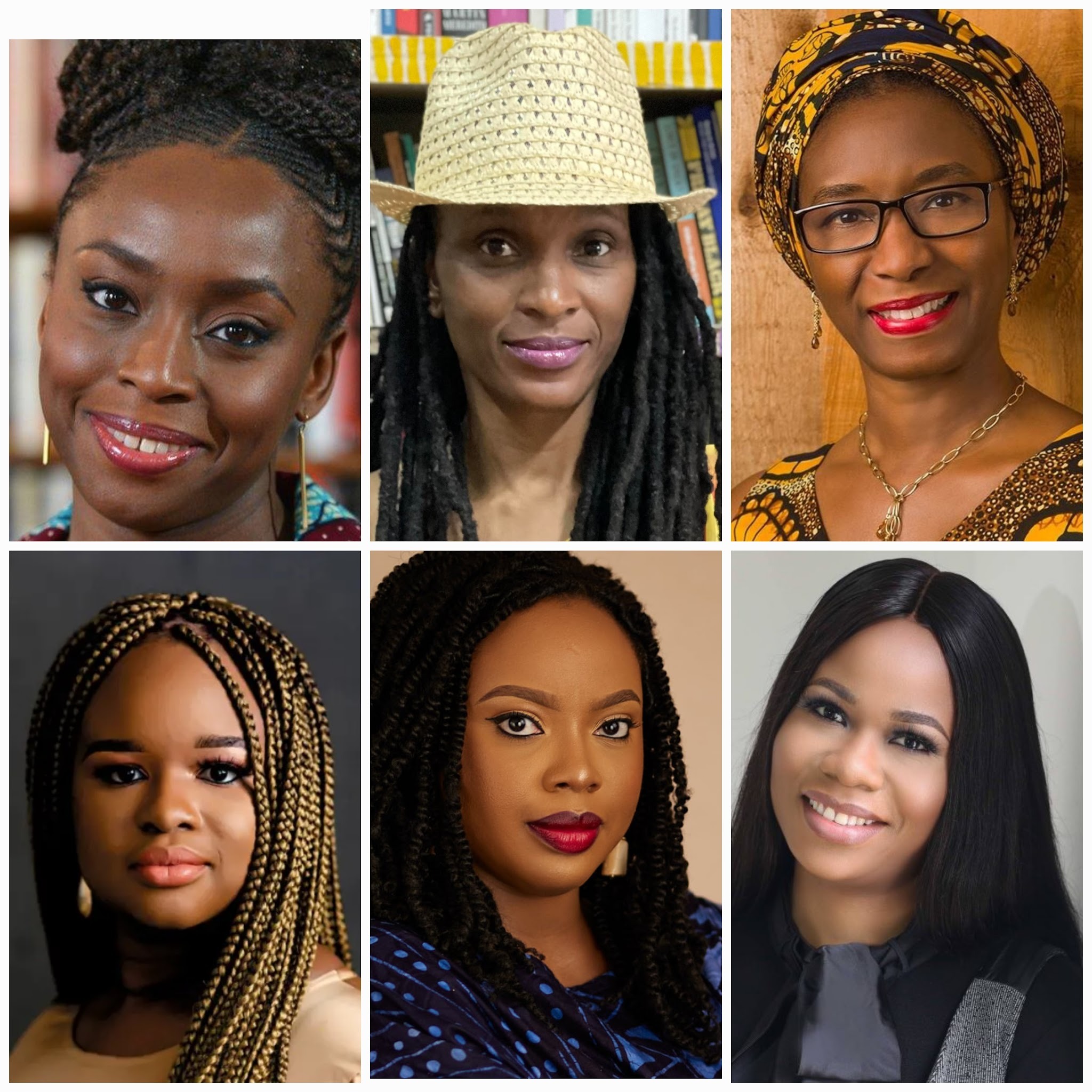 A collage of Award-winning authors and best booksellers Photo credit: NFM