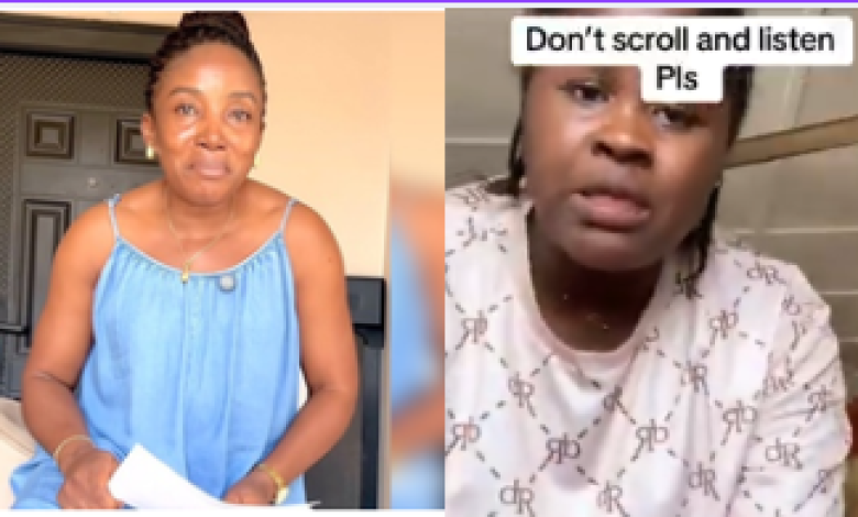 A screenshot from video of Nigerian women reviewing products 