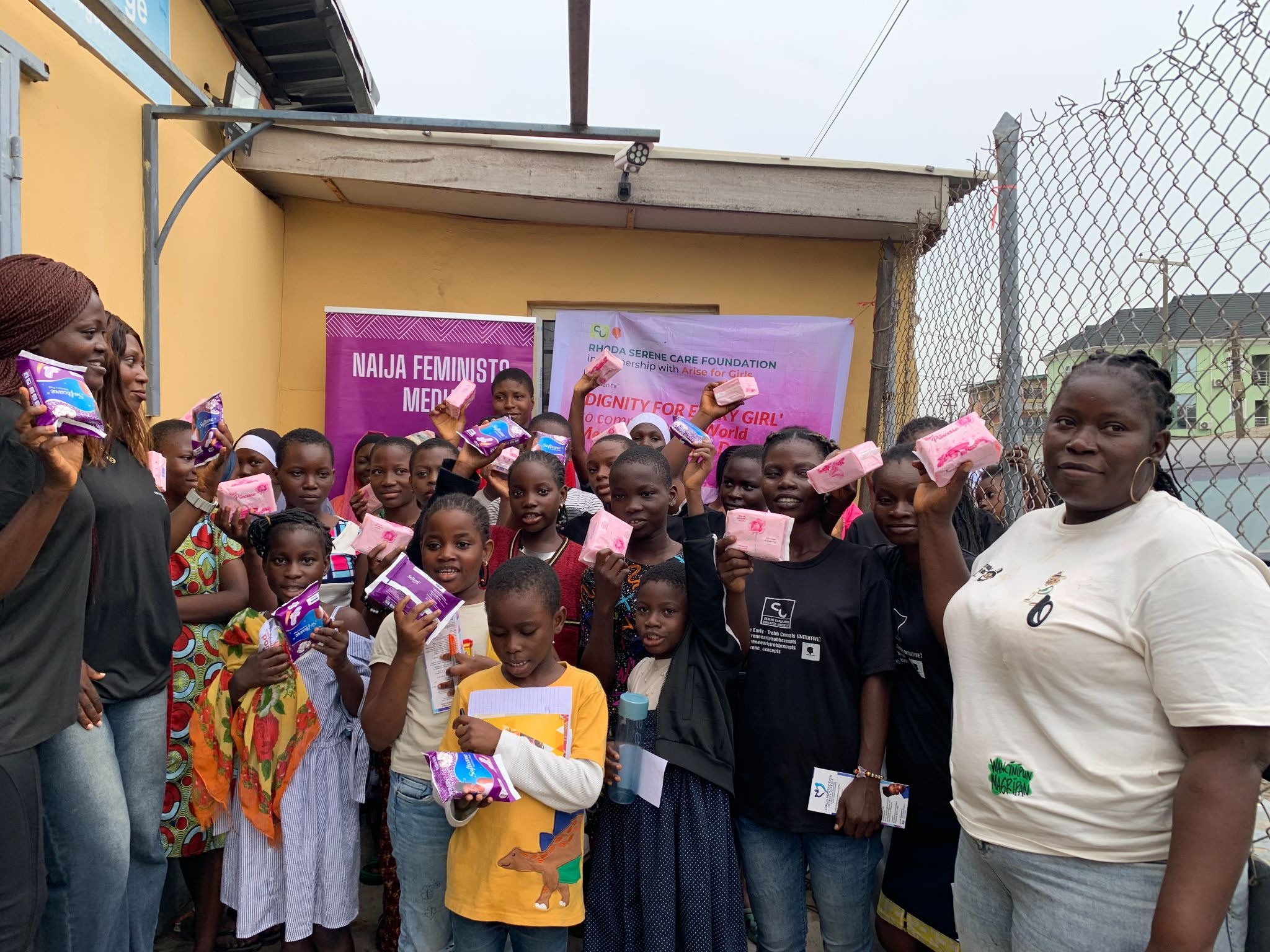 Participants at the Dignity for Every Girl Initiative. Source: Naija Feminists Media