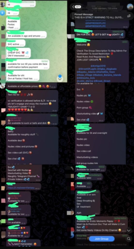 Inside Nigeria’s Telegram Sex Trade: Paid Access, Blackmail and Cross-Border Recruitment 3 image 38