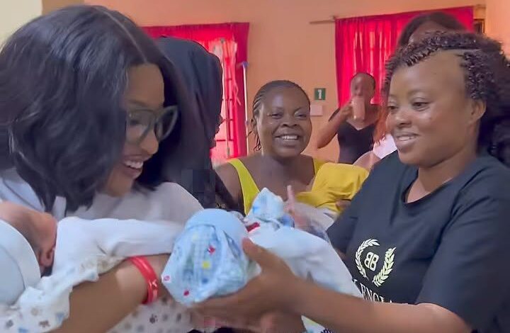 Tonto Dikeh Clears Hospital Bills for Newborns in Abuja