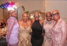 Video of bald women's gala falsely captioned as “club of widows under 50”