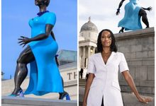 American Artist Tschabalala Self Unveils Lady in Blue Statue to Celebrate Londoners' Spirit 2 American Artist Tschabalala Self Unveils Lady in Blue Statue to Celebrate Londoners' Spirit