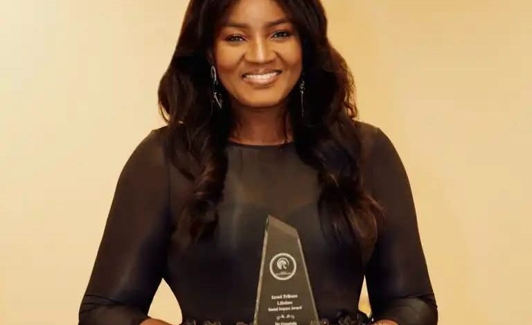 Years After Turning Her Film Earnings Into Education for Makoko's Children, Omotola Jalade Ekeinde Bags Global Social Impact Award  